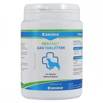 Мінеральний комплекс Canina Petvital GAG для собак для суглобів і тканин глюкозамін з екстрактом мідій 180 г 180 табл. 1111111980 фото