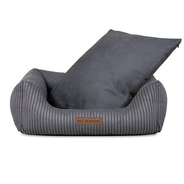 Лежак Pet Fashion DEVID для собак темно-сірий 62*50*19 1111214886 фото