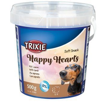 Ласощі Trixie Soft Snack Happy Hearts для собак з ягням 500 г 1111132992 фото
