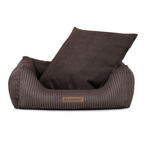 Лежак Pet Fashion DEVID для собак шоколадний 62*50*19 1111214887 фото