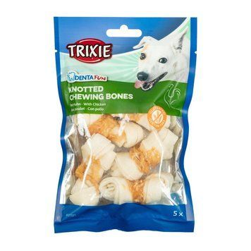Ласощі Trixie Denta Fun Chicken Chewing Bone для собак Кістка для чищення зубів з куркою 5 см 70 г/5 шт 1111139988 фото