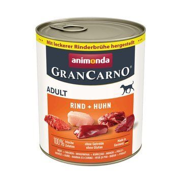 Корм вологий GranCarno Adult Beef Chicken для дорослих собак з яловичиною і куркою 800 г 1111171530 фото