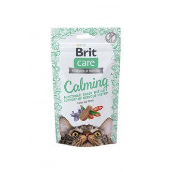 Ласощі Brit Care Functional Snack Calming д/котів для підтримки нервової системи з куркою 50 г 1111176212 фото