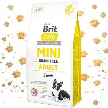 Корм сухий Brit Care Grain Free Mini Adult Lamb для дорослих собах мініатюрних порід з ягням 7 кг 1111148814 фото