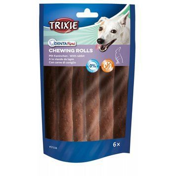 Ласощі Trixie Denta Fun для собак Палички для чищення зубів з кроликом 12 см 70 г 6 шт 1111156276 фото