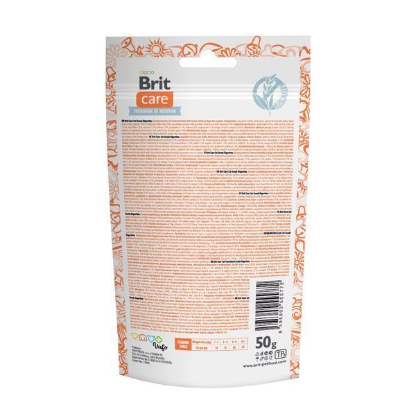 Ласощі Brit Care Functional Snack Digestion д/котів для підтримки травлення з тунцем 50 г 1111176213 фото