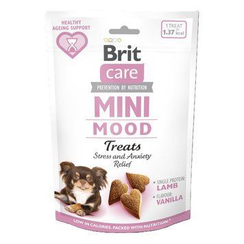 Ласощі Brit Care Mini Treats Mood д/собак малих порід проти стресу ягня смак ваніль 50 г 1111210199 фото