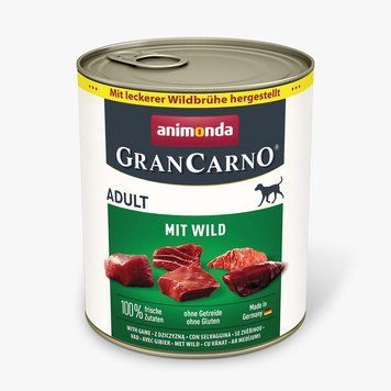 Корм GranCarno Adult with game консервований д/соб з дичиною 800 г арт.82483 1111189901 фото