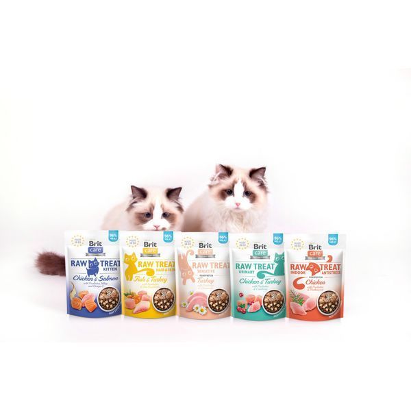 Ласощі Brit Raw Treat Freeze-dried Urinary д/котів д/сечовидільної системи курка та індичка 40 г 1111180675 фото