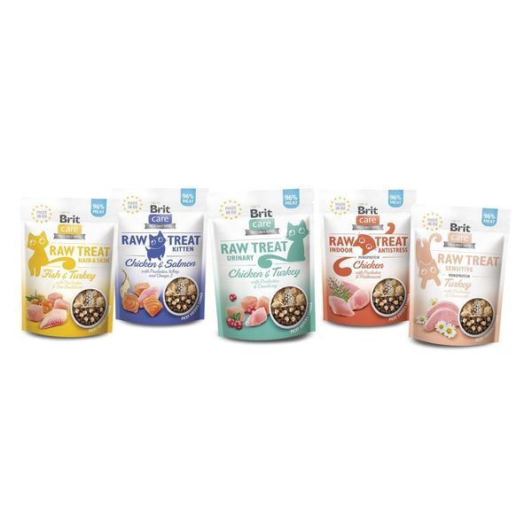 Ласощі Brit Raw Treat Freeze-dried Urinary д/котів д/сечовидільної системи курка та індичка 40 г 1111180675 фото