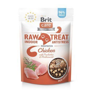 Ласощі Brit Raw Treat Freeze-dried Indoor and Antistress д/домашніх котів д/заспокоєння курка 40 г 1111180676 фото