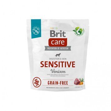 Корм сухий Brit Care Dog Grain-free Sensitive для собак з чутливим травленням та харчовою непереносимістю беззерновий з олен 1111173388 фото
