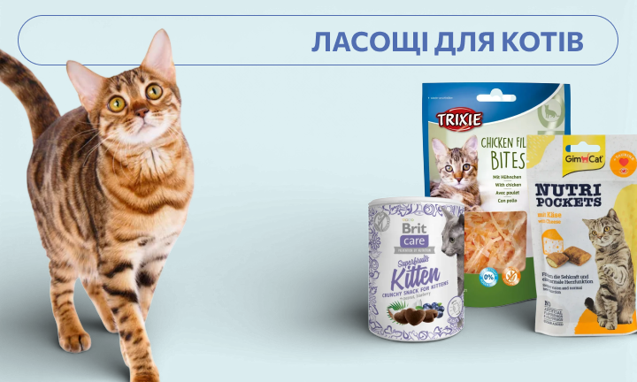 Ласощі для котів