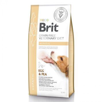 Корм сухий Brit Grain Free VetDiet Dog Hepatic для собак з хворобою печінки з яйцем горохом бататом та гречкою 12 кг 1111151947 фото