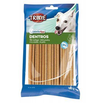 Ласощі Trixie Denta Fun Dentros для собак жувальні палички з м_ясом птахів 180 г 7 шт 1111134756 фото