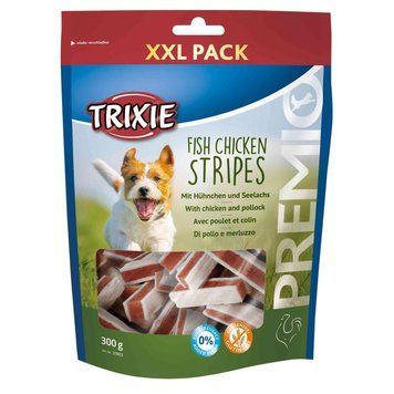 Ласощі Trixie Premio Fish Chicken Stripes XXL для собак палички курка та лосось 300 г 1111140894 фото
