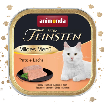Корм вологий Vom Feinsten Adult Turkey Salmon для котів з індичкою і лососем 100 г 1111171481 фото