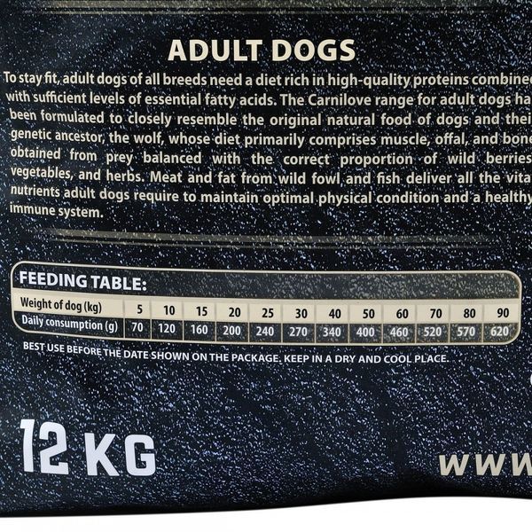 Корм сухий Carnilove Adult Duck and Pheasant для дорослих собак усіх порід з качкою та фазаном 12 кг 1111145077 фото