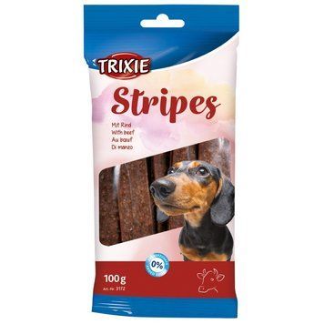 Ласощі Trixie Stripes для собак полоски з яловичиною 100 г 1111121135 фото