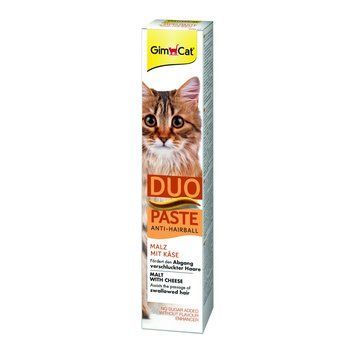 Паста GimCat DUO PASTE Anti-hairboll malt with cheese для котів з чутливим травленням усіх порід мальт та сир 50г 1111183698 фото