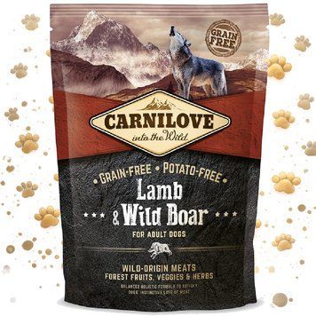 Корм сухий Carnilove Adult Lamb and Wild Boar для дорослих собак усіх порід з ягнятиною та диким кабаном 1,5 кг 1111145078 фото